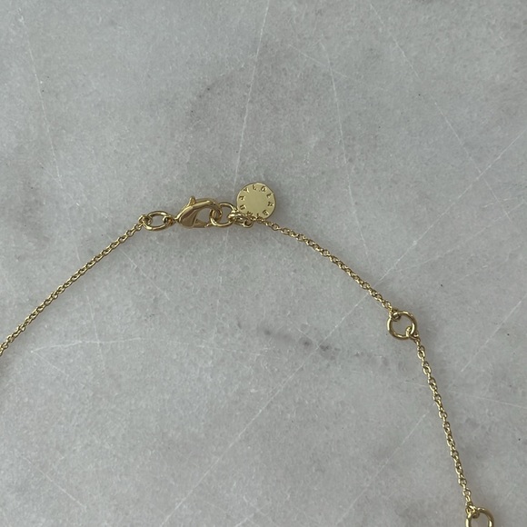 BIMBA Y LOLA Logo Crystals Chain Necklace | Love Collection Bimba Y Lola Coral - Picture 6 of 14